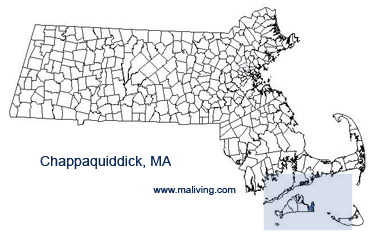 Chappaquiddick, Massachusetts Map
