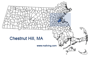 Chestnut Hill, MA Map