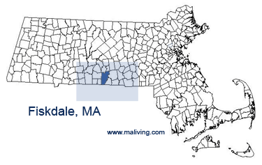 Fiskdale, Massachusetts Map
