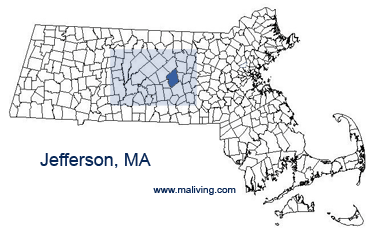 Jefferson, MA Map