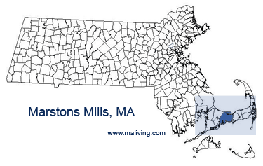 Marstons Mills, MA Map