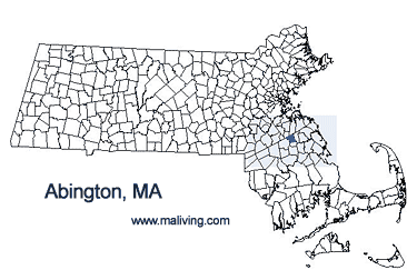 Abington, MA Map