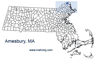 Amesbury, MA Map