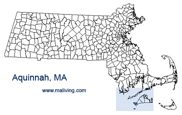 Aquinnah, MA Map