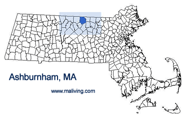 Ashburnham, MA Map