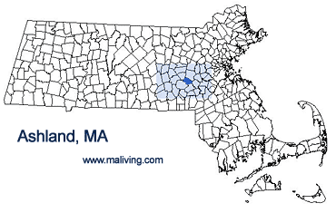 Ashland, MA Map