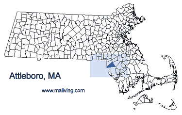 Attleboro, MA Map