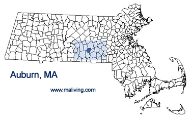 Auburn, MA Map