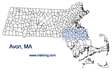 Avon, MA Map