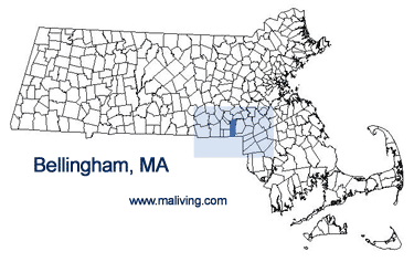 Bellingham, MA Map