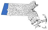 Massachusetts Region Map - Berkshires County
