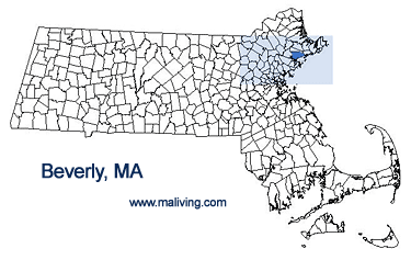 Beverly, MA Map