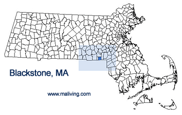 Blackstone, MA Map