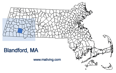 Blandford, MA Map