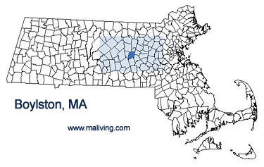 Boylston, MA Map