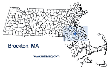 Brockton, MA Map