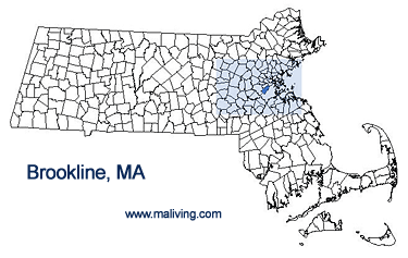 Brookline, MA Map