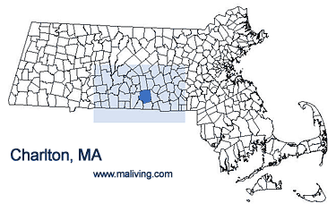 Charlton, MA Map