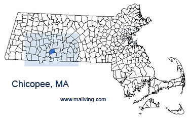 Chicopee, MA Map