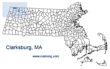 Clarksburg, MA Map