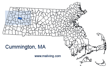 Cummington, MA Map