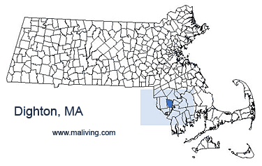 Dighton, MA Map