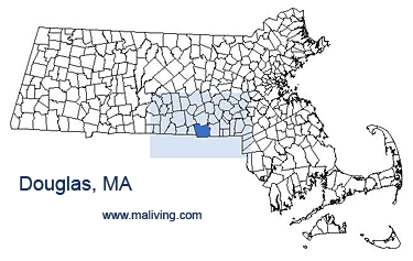 Douglas, MA Map