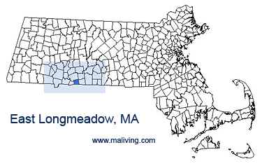 East Longmeadown, MA Map