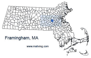Framingham, MA Map
