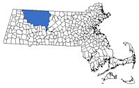 Massachusetts Region Map - Franklin County
