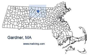 Gardner, MA Map