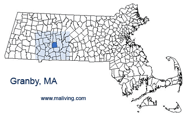 Granby, MA Map