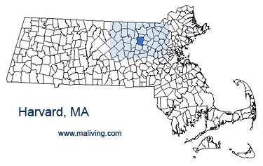 Harvard, MA Map