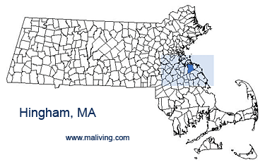 Hingham, MA Map