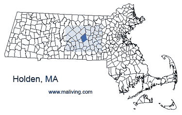 Holden, MA Map