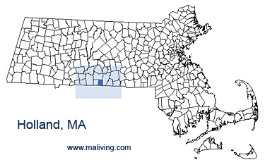 Holland, MA Map