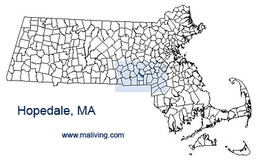 Hopedale, MA Map