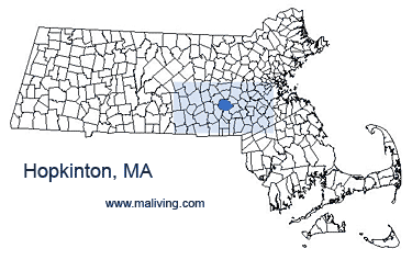 Hopkinton, MA Map