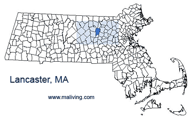Lancaster, MA Map