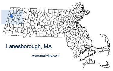 Lanesborough, MA Map