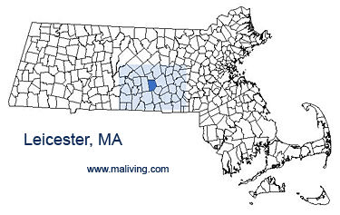 Leicester, MA Map
