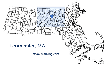 Leominster, MA Map