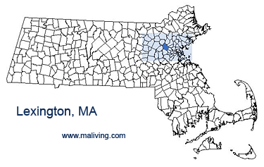 Lexington, MA Map