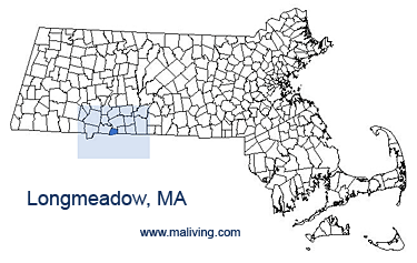 Longmeadow, MA Map