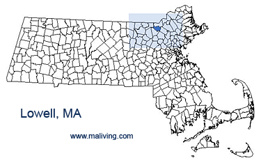 Lowell, MA Map