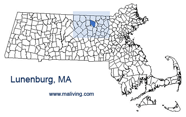 Lunenburg, MA Map