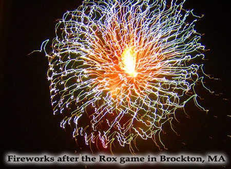 Fireworks in Brockton, MA - Photo by Kathylee