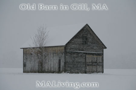 Old Barn in Gill, MA - Photo by N. Pellitier