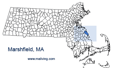 Marshfield, MA Map