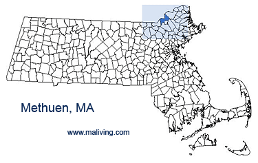 Methuen, MA Map